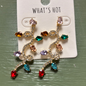 CHRISTMAS LIGHTS EARRINGS