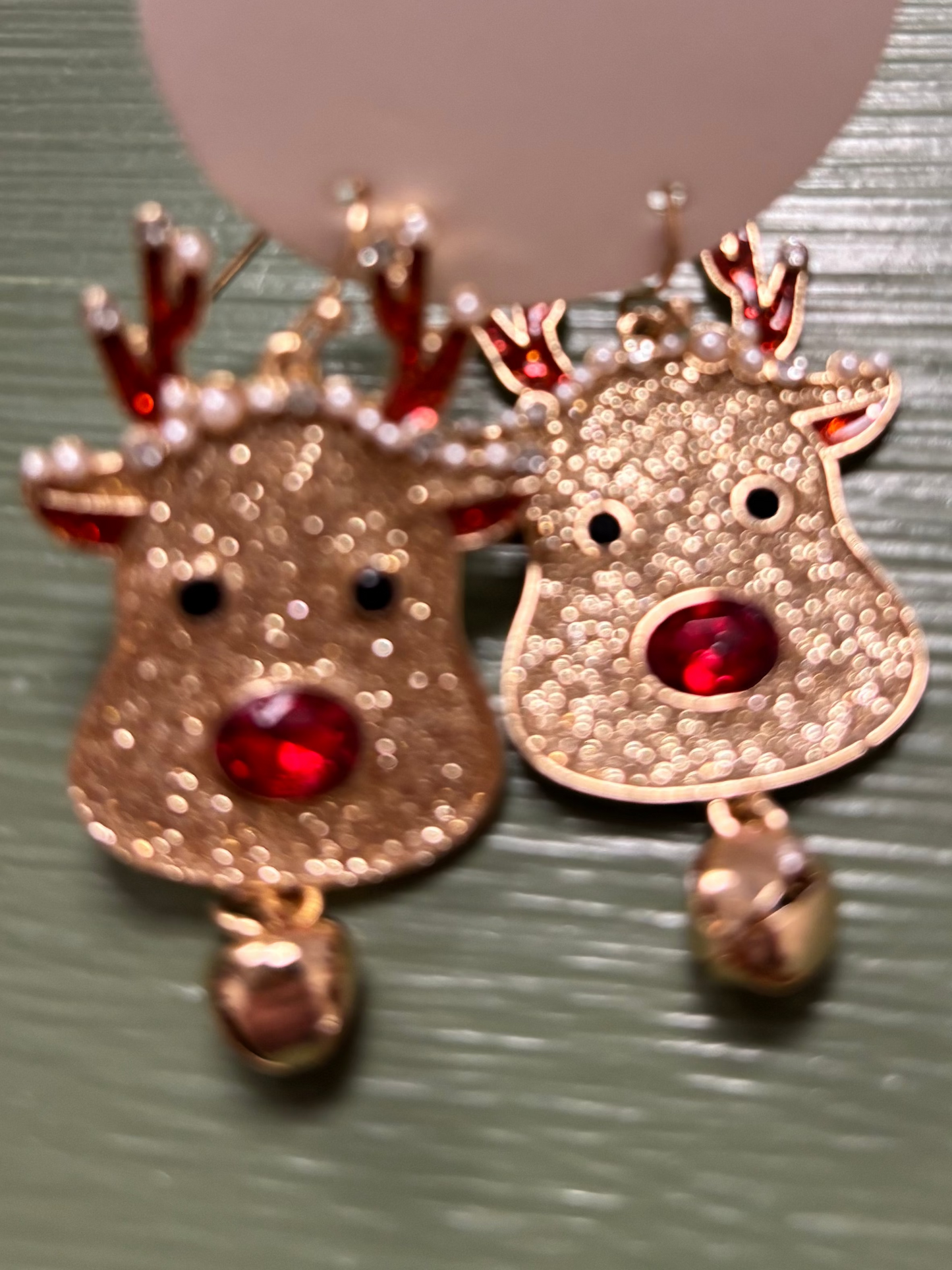 SPARKLY REINDEER EARRINGS