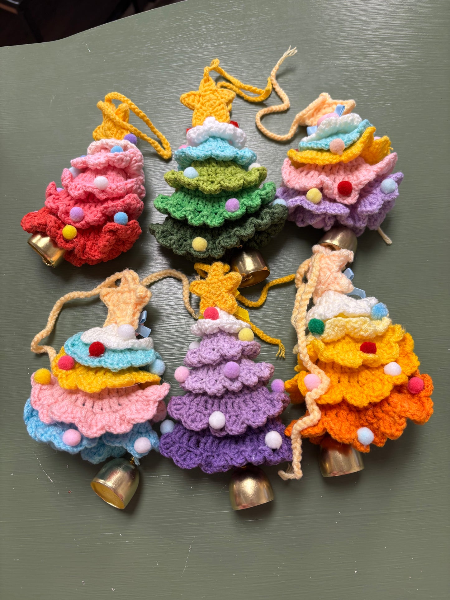 CROCHET CHRISTMAS TREE ORNAMENTS