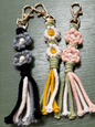 CROCHET TASSLE KEYCHAIN OR BAG HANGER