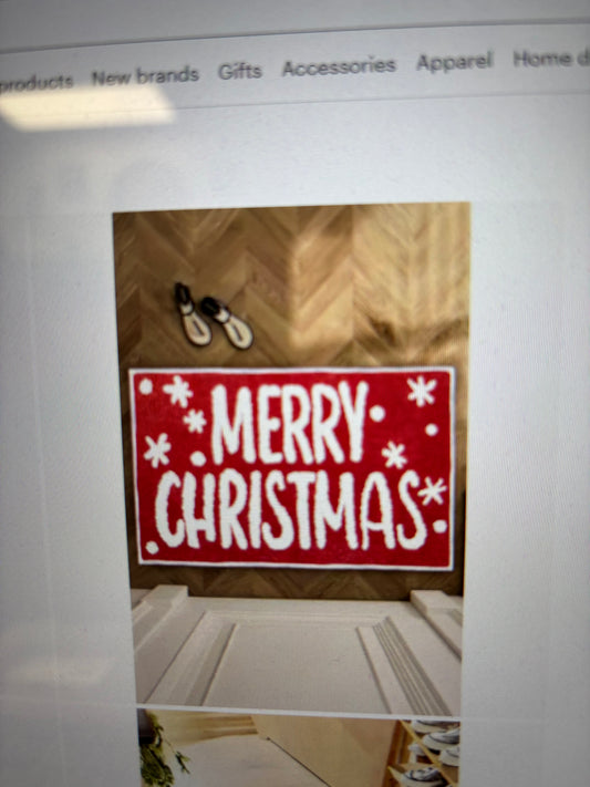 MERRY CHRISTMAS RUG