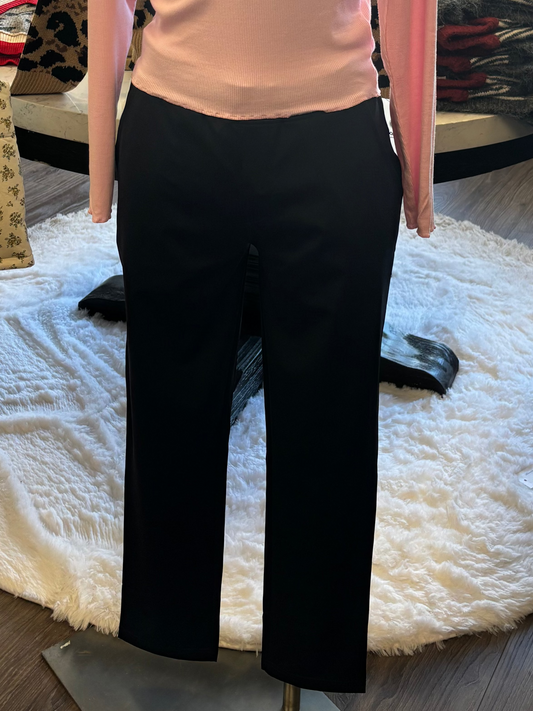 MONO B BLACK LOOSE NYLON PANTS