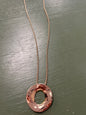 GOLD CHAIN WITH OPEN CIRCLE CHARM