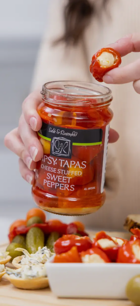 Cheese stuffed sweet peppers