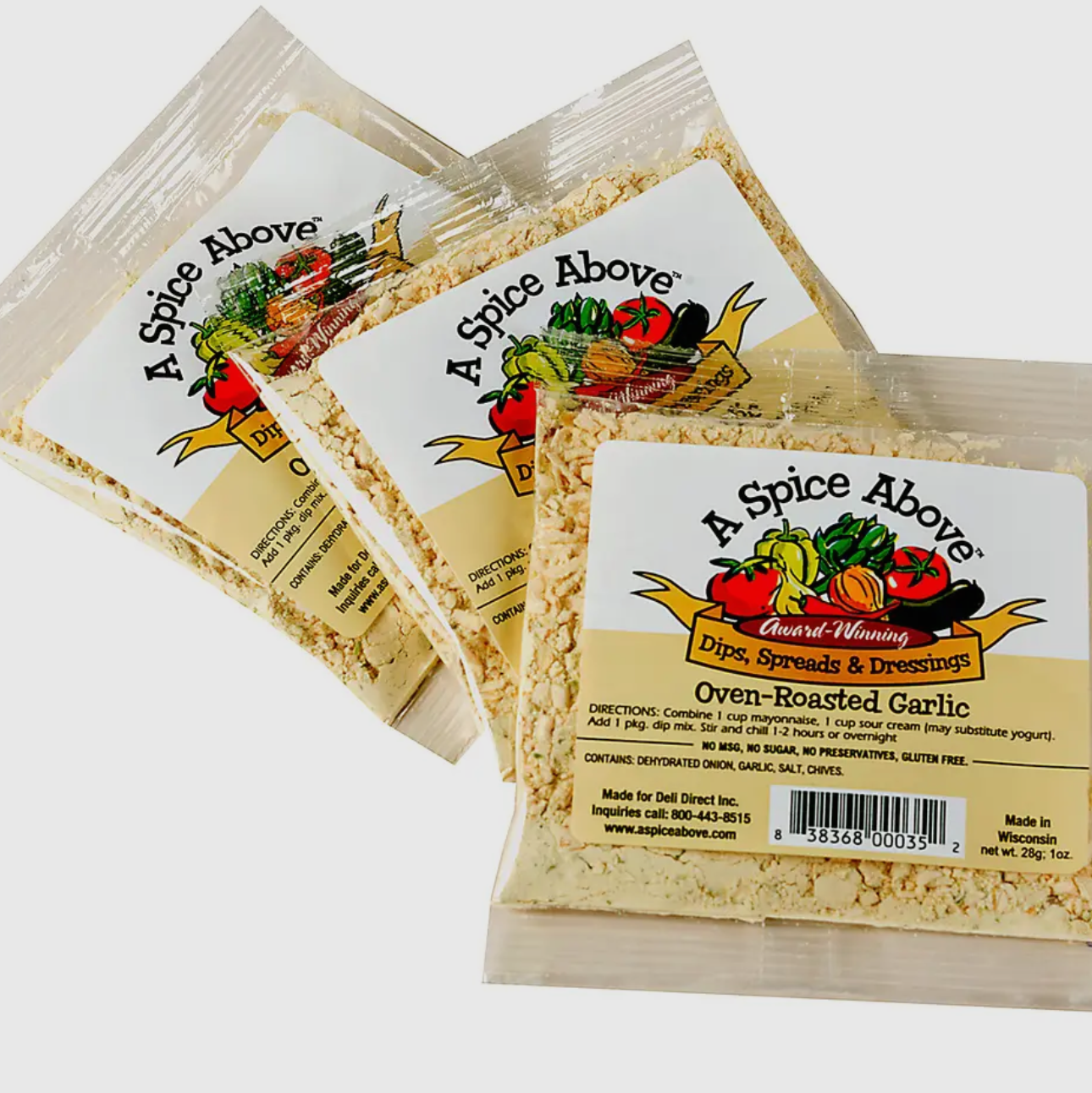Oven roasted garlic dip mix