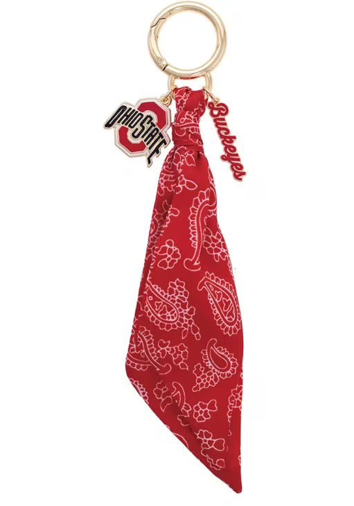 OHIO STATE BANDANA BAG CHARM