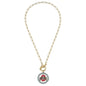 OHIO STATE BUCKEYES LOGO ENAMEL TBAR NECKLACE
