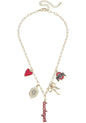 OHIO STATE PAPER CLIP CHARM COLLECTOR NECKLACE