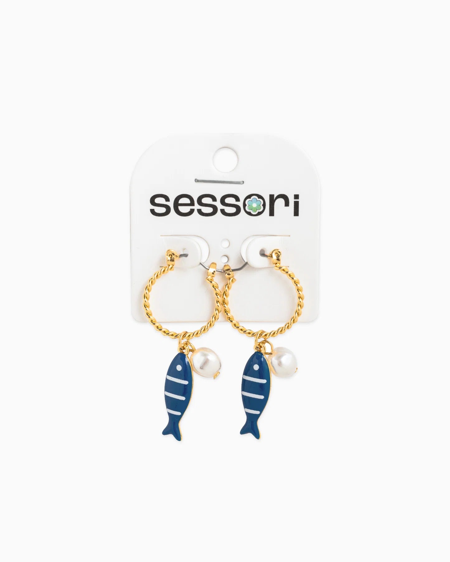 SEA LIFE MARINE HOOPED SARDINE EARINGS