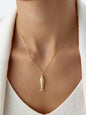 SINGLE GOLD SEA LIFE FISH NECKLACE