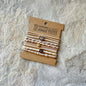 BOHO HAIR TIES NO SNAG HEART CHARM TAN