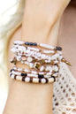 STACKABLE WHITE AND GOLD BRACELET