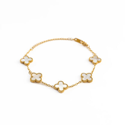 GOLD CLOVER CHAIN BRACELET