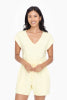 YELLOW V-NECK ROMPER
