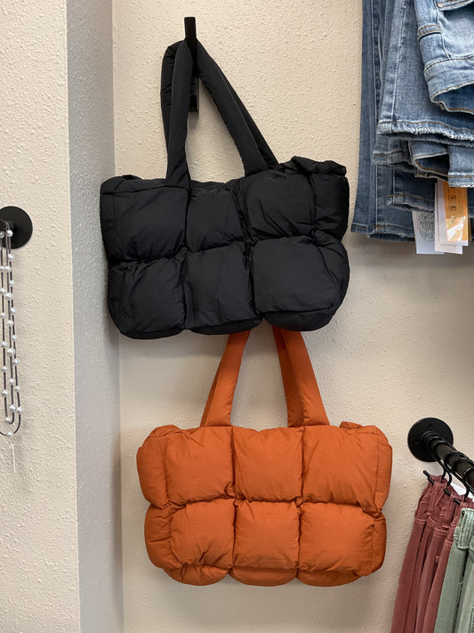 Puffer tote bag