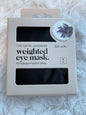 Kitsch weighted eye mask black
