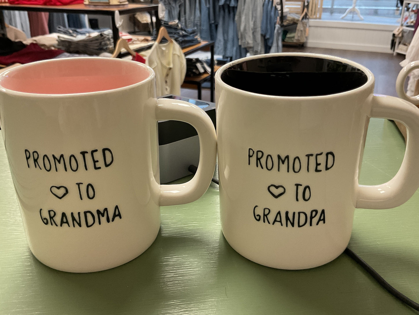 Promoted to grandpa mug
