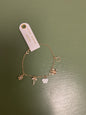 Flower/Butterfly/Bow Charm Bracelet Gold