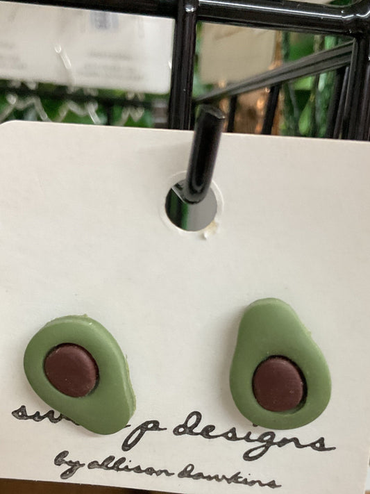 Sweet P Designs avacado studs