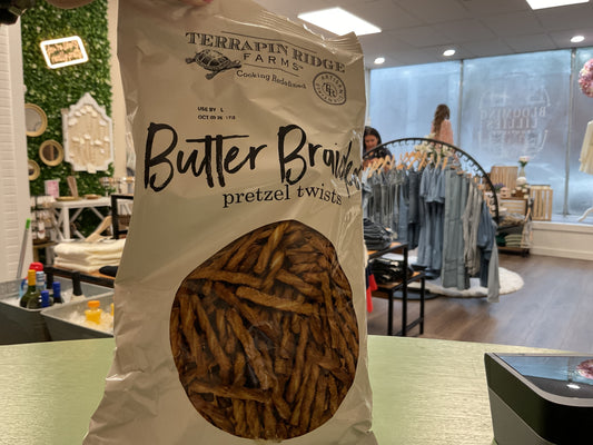 Butter braided pretzel twists