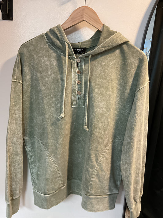 LS Henley hooded