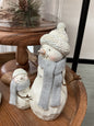 Snowman mom & child