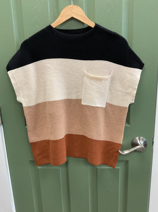 SS Color block sweater