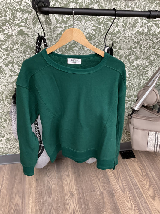 LS dark green sweatshirt