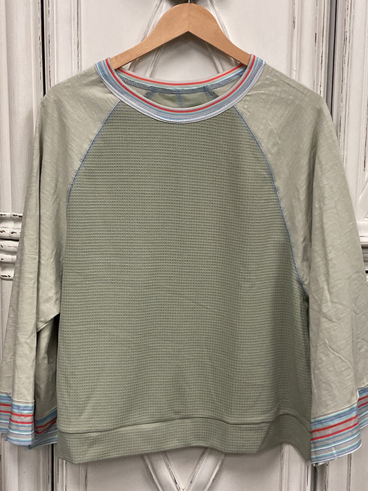 Sage waffle knit oversized