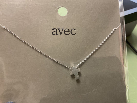 Tiny silver cross necklace