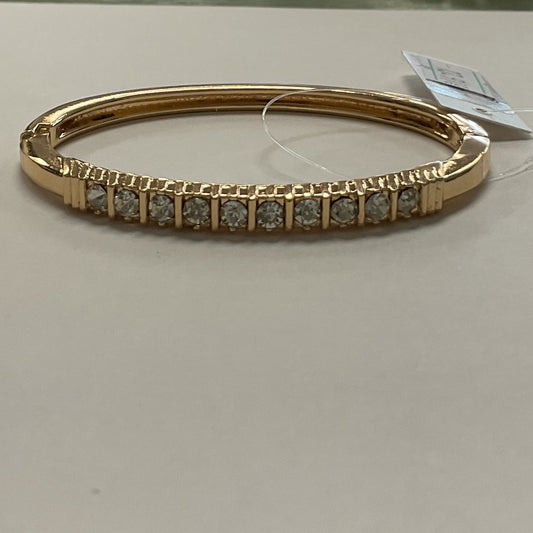 Golden crystal cuff  bracelet