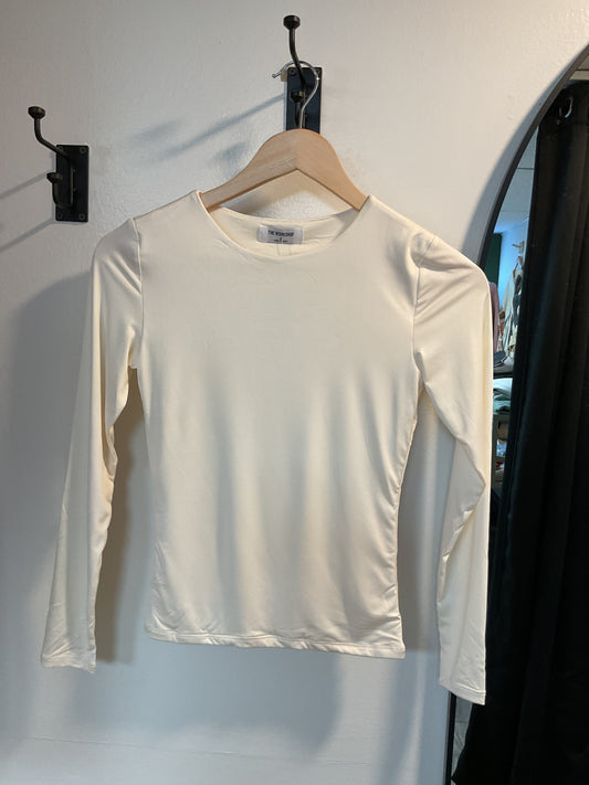 LS fitted knit top double lined
